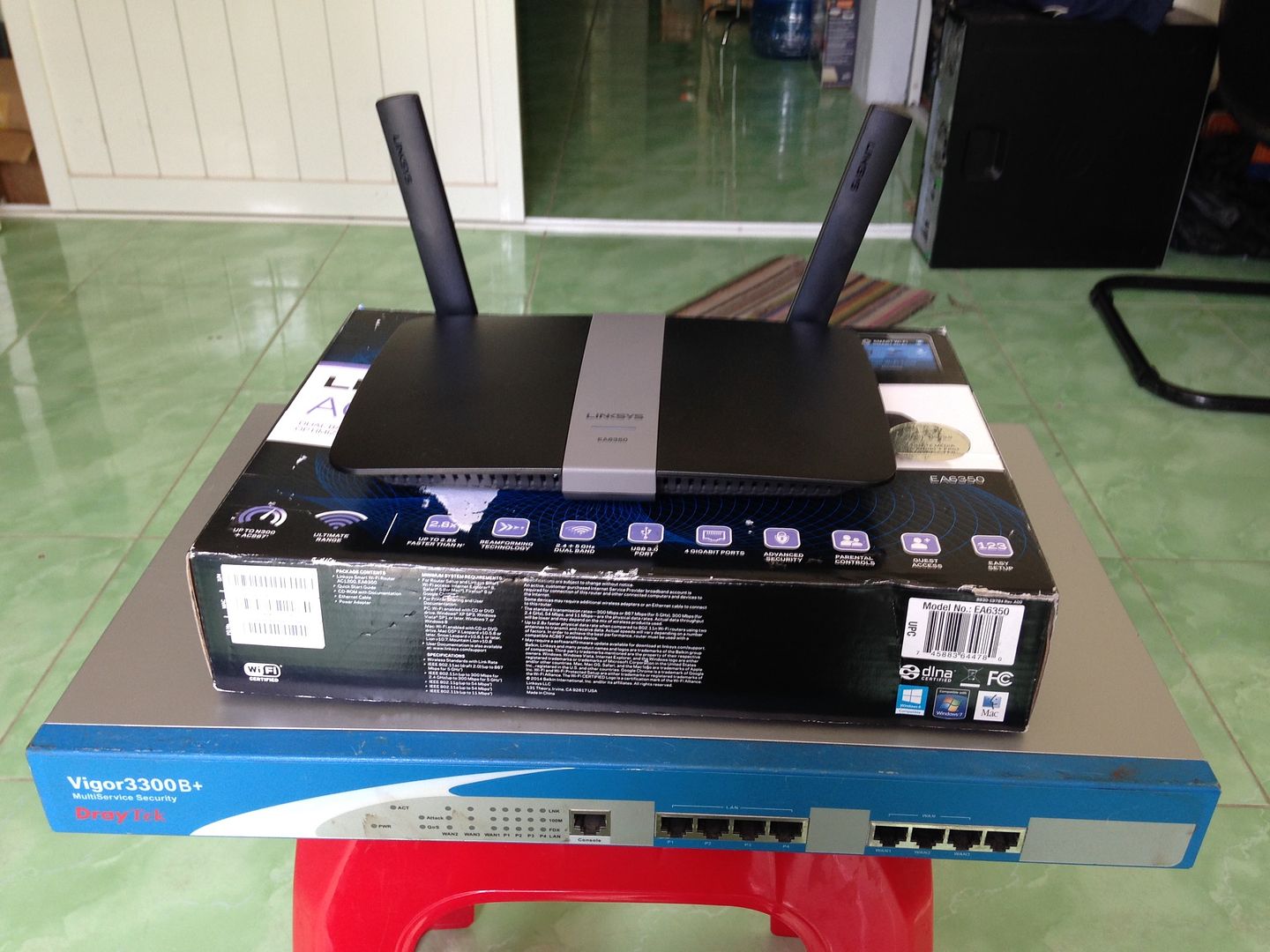 Router wifi Linksys EA6350 và router draytek vigor 3300B+ thanh lý giá cực rẻ