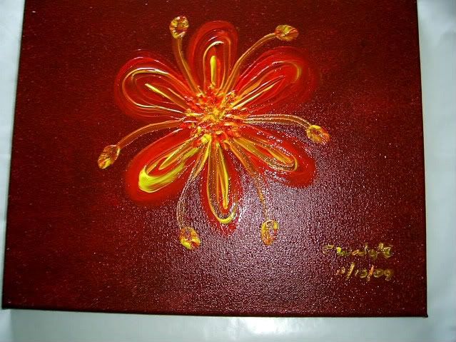 OOAK acrylic painting on 11 x 14 inch stretched canvas **