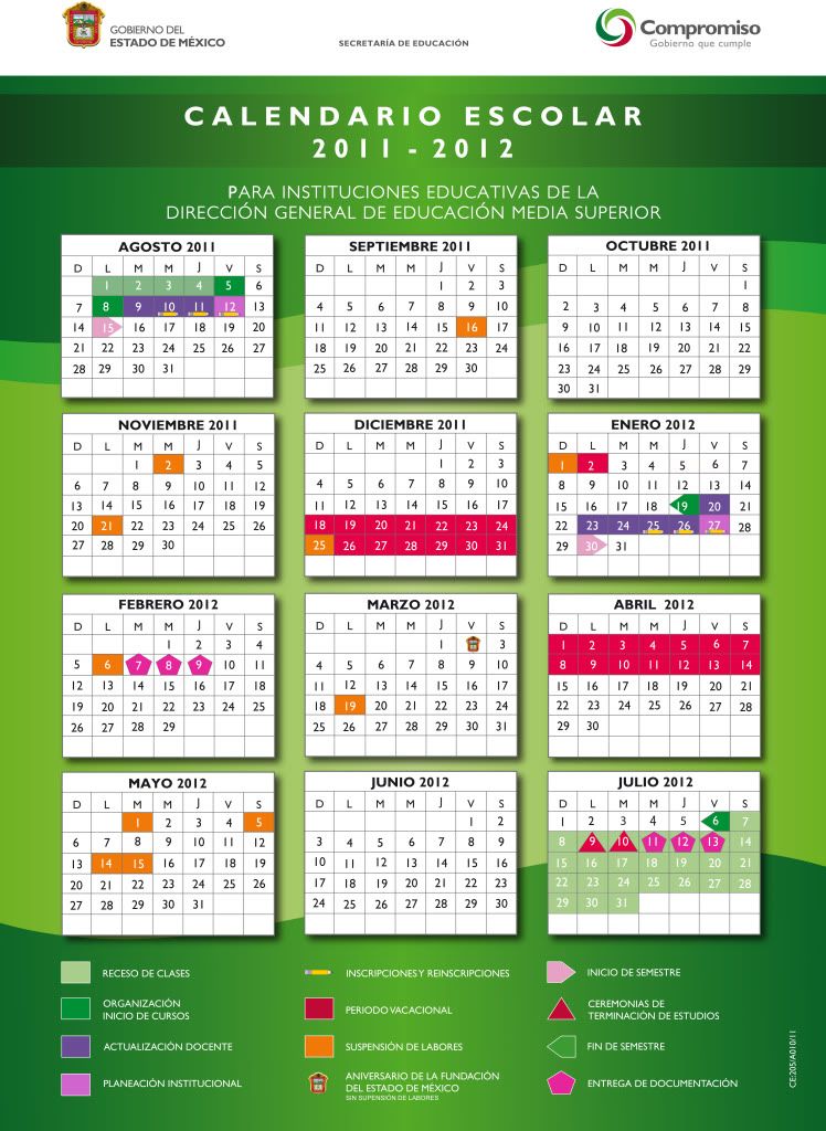 calendario escolar