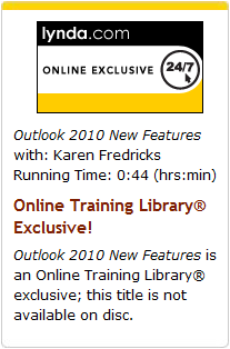 Lynda.com Outlook 2010 New Features