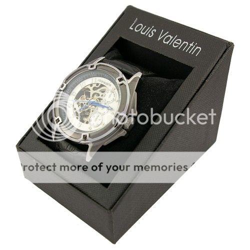 MONTRE AUTOMATIQUE POUR HOMME   BRACELET EN CUIR   MARQUE LOUIS