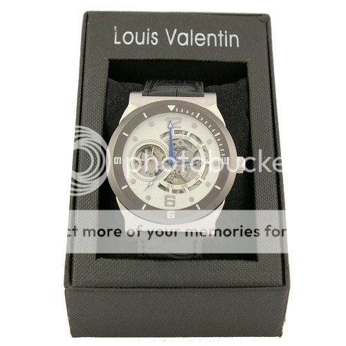 MONTRE AUTOMATIQUE POUR HOMME   BRACELET EN CUIR   MARQUE LOUIS