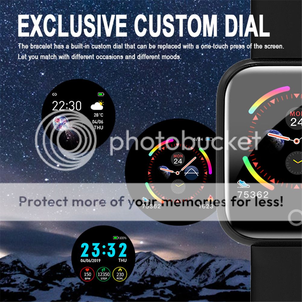 Bluetooth Smart Watch Fitness Tracker    Wristband Phone Mate