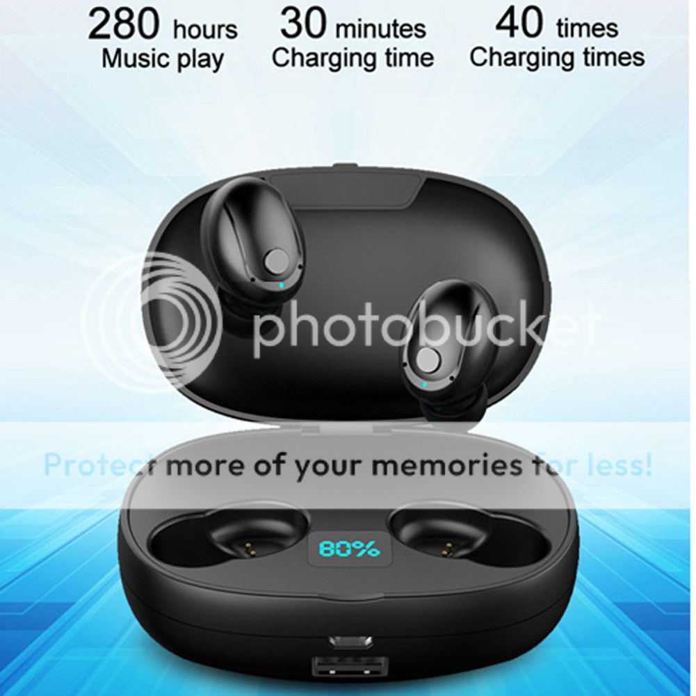 Bluetooth Wireless Headset Earphones Earbuds w/ Mic for &hellip;