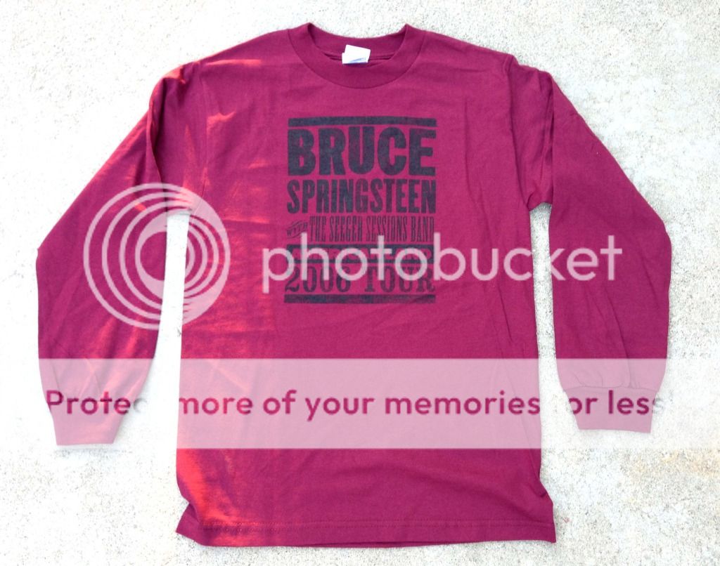 Bruce Springsteen 2006 Concert Tour Purple Long Sleeve Tee Shirt Size Small New