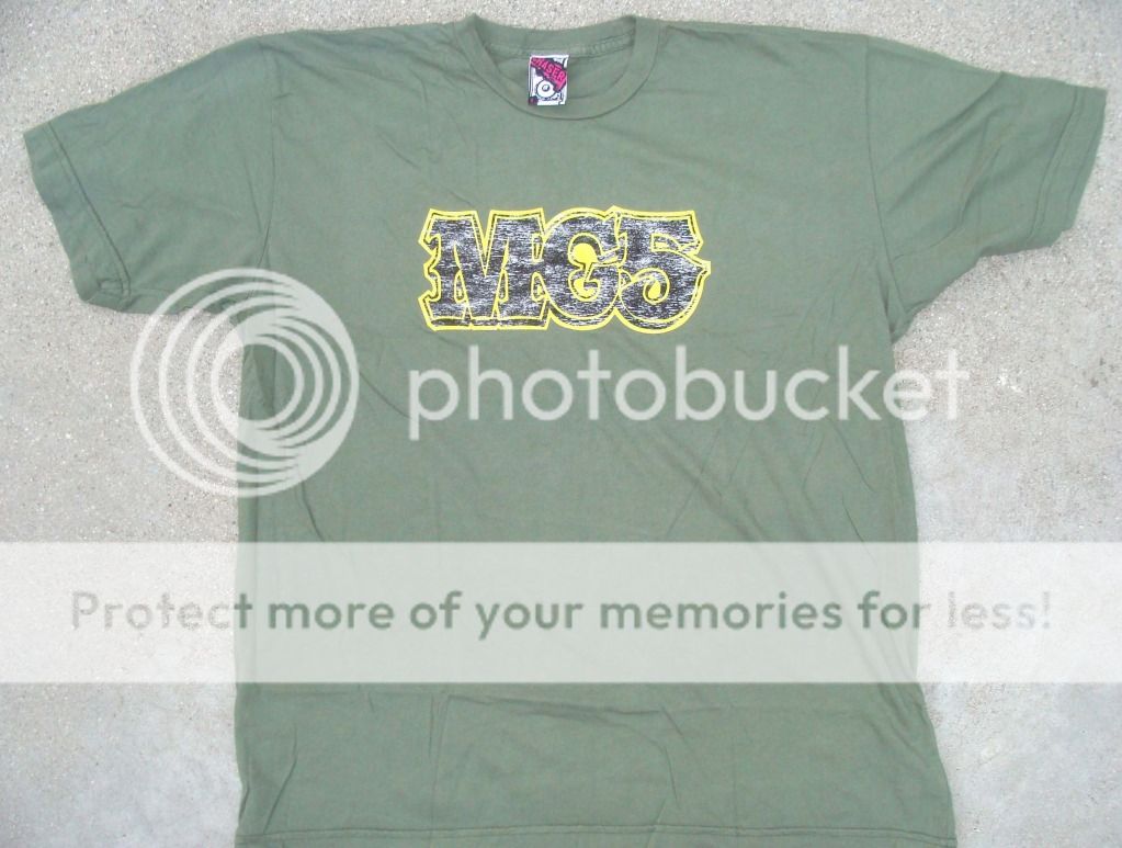 MC5 Logo Concert Tour Men's Green Size Large Tee Shirt New by Chaser