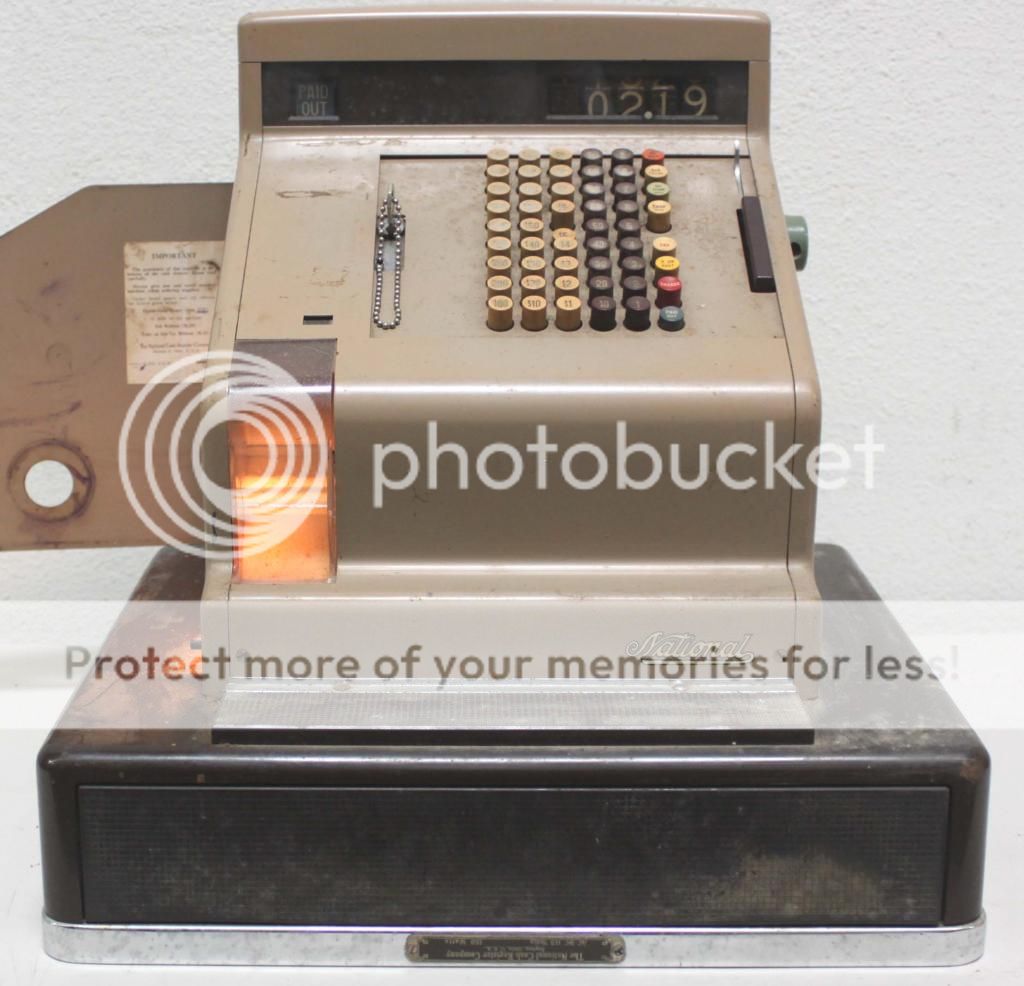 Antique Electric Vintage National Cash Register Machine