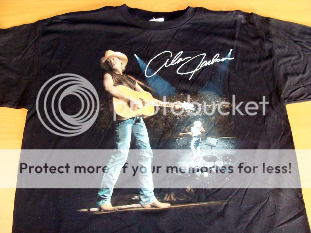 Alan Jackson Live Vintage from 1997 Concert Tee Shirt Black Size Adult 